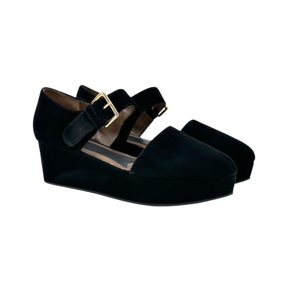 Marni Black Wedge Shoes
